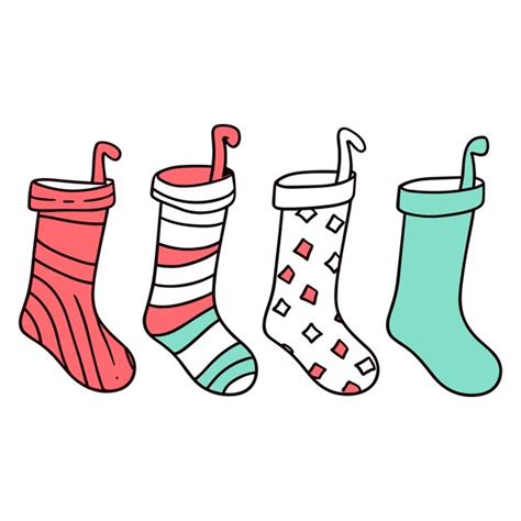 Premium Vector Christmas Stockings Vector