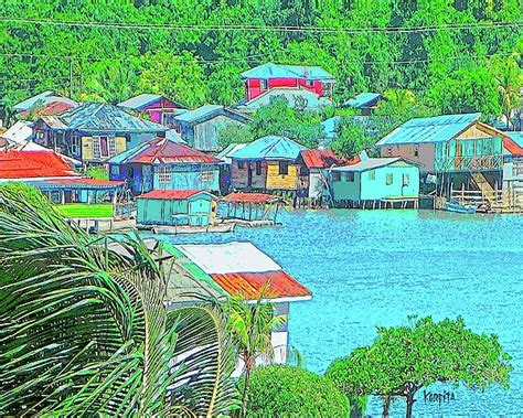 Roatan Calabash Bight Tropical Houses By Rebecca Korpita Tropical