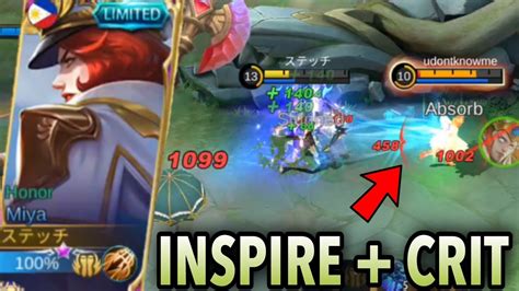 Inspire Miya Can Second Kill Miya Best Build Top Global