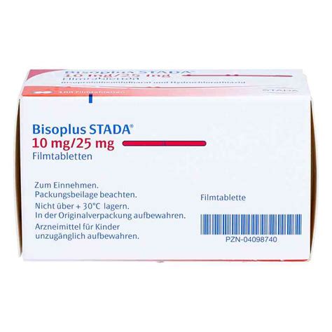 Bisoplus Stada 10mg25mg 100 Stk Online Günstig Kaufen