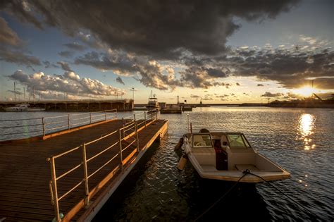 Wallpaper Sunlight Boat Sunset Sea Italy Bay Water Reflection