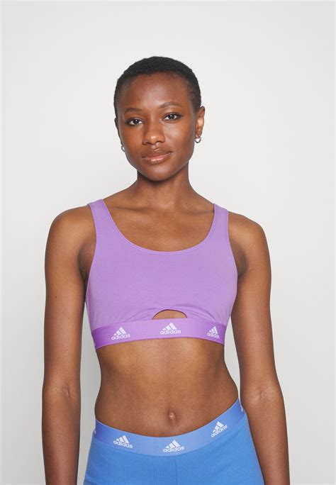 Adidas Sportswear Scoop Bralette Bustier Lilac Uk