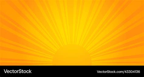 Orange sunrise background Royalty Free Vector Image