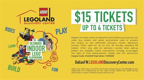 Legoland Coupon Grapevine DFW - Family eGuide