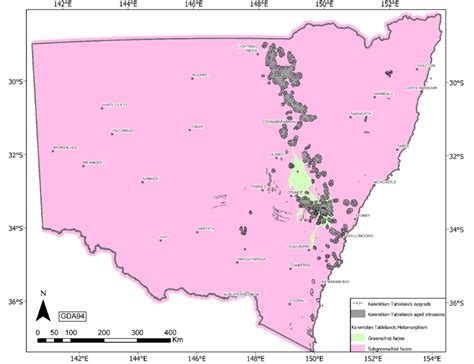 Distribution of regional metamorphic facies and contact metamorphic ...