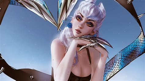 Nixeu arte digital obras de arte ilustración Evelynn League of