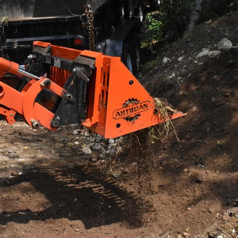 Rock Bucket For Skid Steer Quick Attach Orange