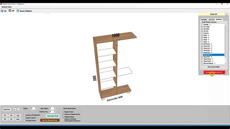 Cabinetsoft Mobilya Izim Program Montaj Ablonu Notasyon
