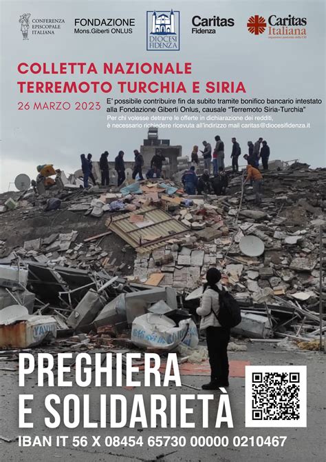 Raccolta Fondi Per Terremoto Siria Turchia 2023 Diocesi Di Fidenza