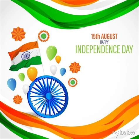 Vector Illustration For Indian Independence Day August Posters For