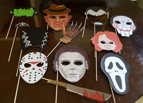 Halloween Horror Movies Photo Booth Props