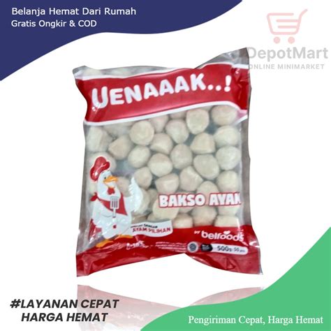 Jual Depot Mart Belfoods Bakso Ayam 500gr Baso Belfood Chicken Ball