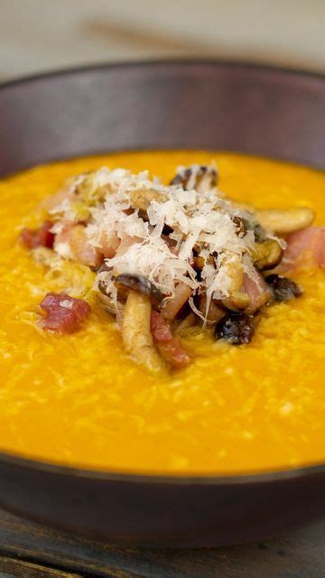 Chef In Camicia On Instagram VELLUTATA DI ZUCCA CON FUNGHI PIOPPINI E