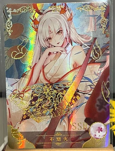 Shiranui Onmyoji Carte Ssr Anime Waifu Goddess Story Holo Card Ns M