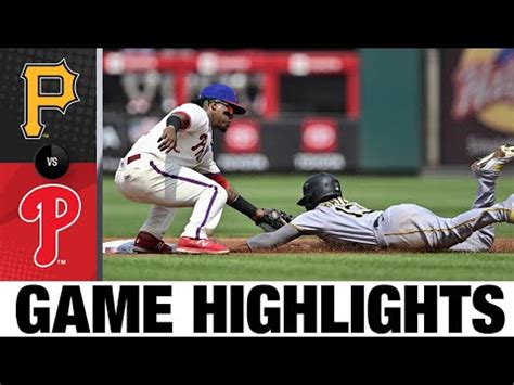 Pirates Vs Phillies Game Highlights Mlb Highlights Youtube