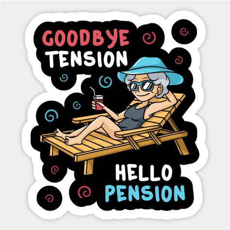 Goodbye Tension Hello Pension by abbydesign | Retirement party ...