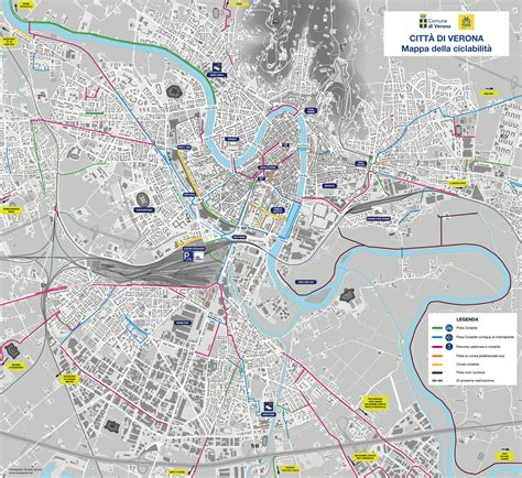 La nuova mappa della ciclabilità di Verona – FIAB Verona aps