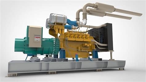 Diesel Generator 3d Model Cgtrader