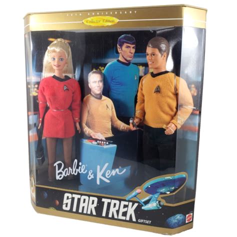 1996 30th Anniversary Star Trek Barbie Ken Gift Set Collector Edition