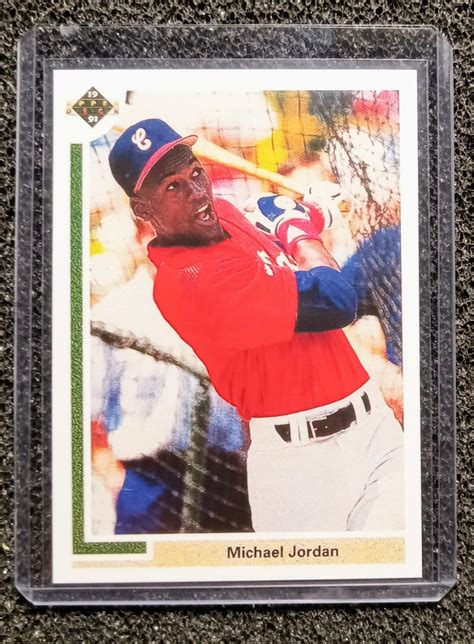 1991 Michael Jordan Chicago White Sox Baseball Rookie Reprint Mint