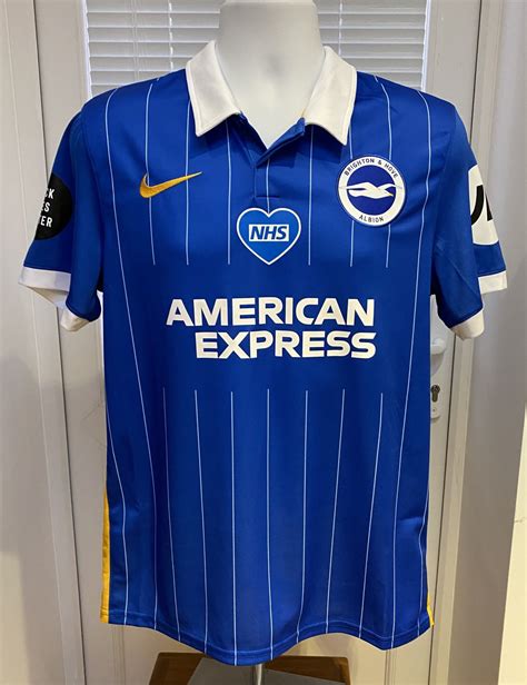 Brighton Hove Albion Home Football Shirt 2020 2021 Sponsored By