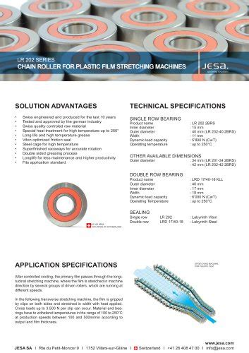 Precision Miniature Ball Bearings JESA PDF Catalogs Technical