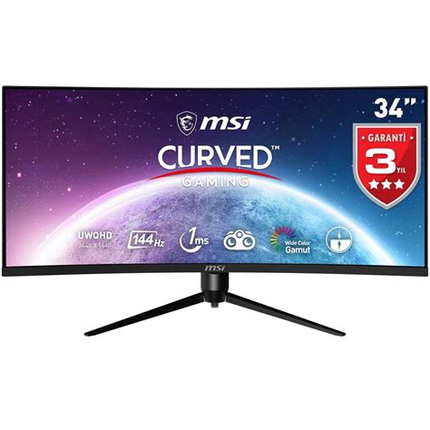 Msi 34 Optix Mpg341qr 144hz 1ms 2xhdmi Dp Usb C Hdr400 Ips Uwqhd G Sync Gaming Monitör Itopya