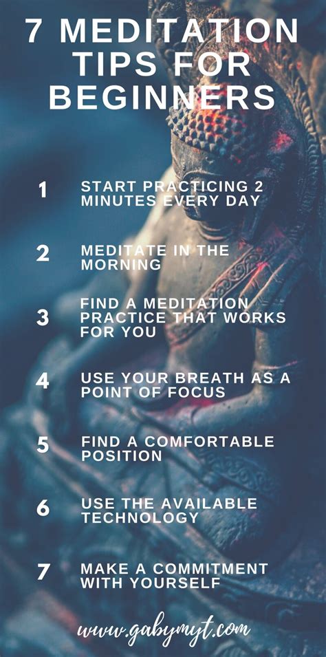 7 MEDITATION TIPS FOR BEGINNERS — GabyMyT