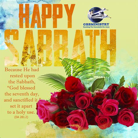 HAPPY SABBATH The Sabbath Is A Memorial Of The Work Of Creation And