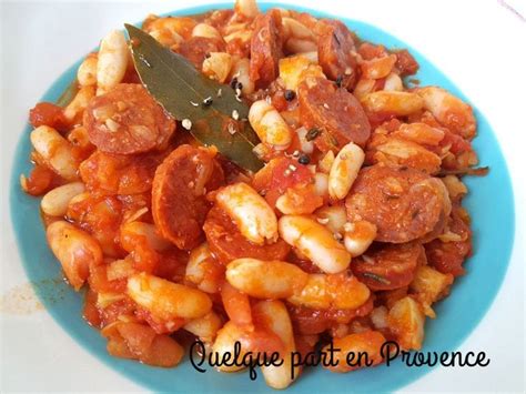 HARICOTS BLANCS AU CHORIZO Quelque Part En Provence Recette Haricot