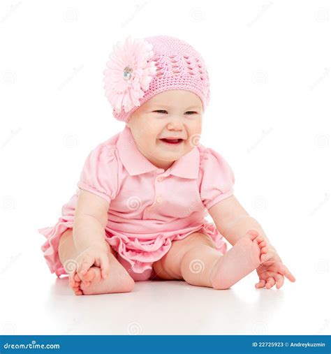 Little Cute Baby-girl In Pink Dress Stock Photos - Image: 22725923