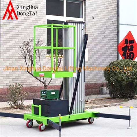 Single Mast Aluminum Hydraulic Telescopic Ladder Lift Table China