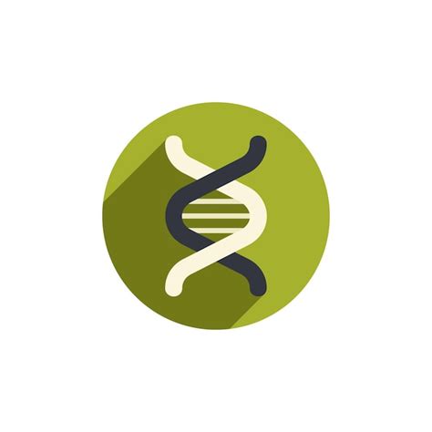 Premium Vector Dna Flat Style Vector Icon Genetic Science Illustration