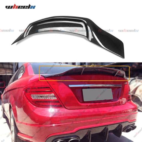 FOR 08 14 MERCEDES BENZ W204 C250 C300 DUCKBILL TRUNK SPOILER CARBON