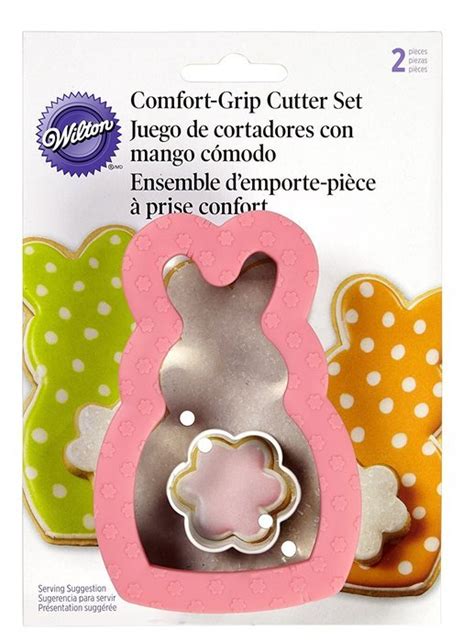 Wilton Comfort Grip Bunny With Mini Flower Cookie Cutters