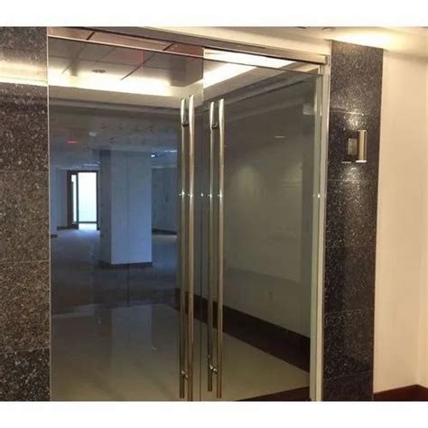 Glass Stainless Steel Rectangular Glass Door At Rs 155 Square Feet In