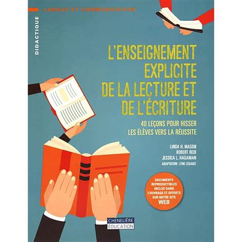 L Enseignement Explicite De La Lecture Et De L Criture Le Ons