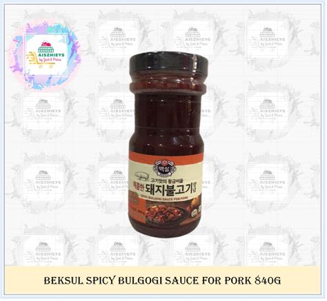 Cj Beksul Spicy Bulgogi Sauce For Pork 840g Lazada Ph