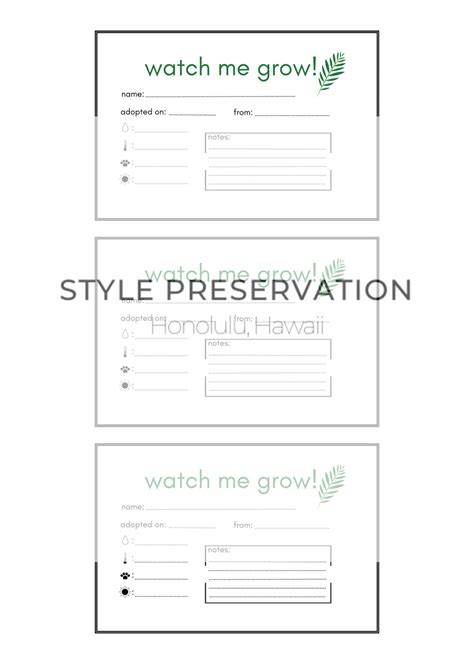 Printable Plant Labels, Printable Plant Tags With Plant Care ...