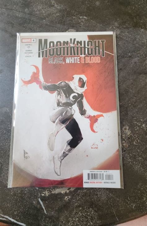 Moon Knight Black White Blood 4 2022 Comic Books Modern Age