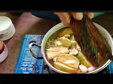 Masak Salai Ikan Lajung Campur Buah Terung Asam Dayak Sarawak Ikut