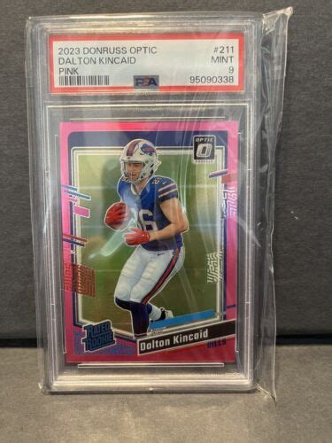 2023 DONRUSS OPTIC DALTON KINCAID PINK Prizm RATED ROOKIE RC 211 Bills