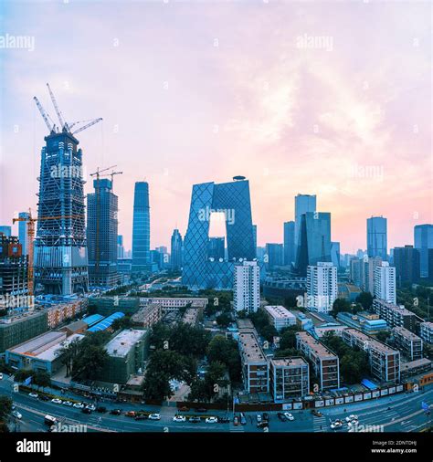 Beijing Urban Construction Stock Photo Alamy