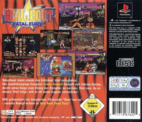 Real Bout Fatal Fury Cover Or Packaging Material Mobygames