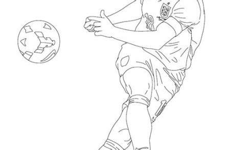 Coloriage JOUEURS DE FOOT Hugo Lloris