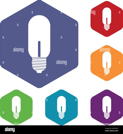 Light Bulb Icons Set Stock Vector Image Art Alamy