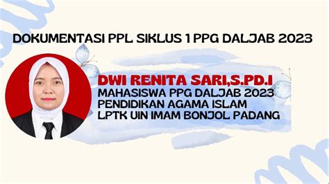 Dokumentasi Ppl Siklus Ppg Daljab Lptk Uin Imam Bonjol Padang