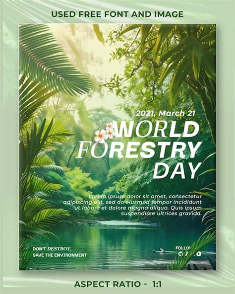 Premium PSD | Nature Poster Design PSD