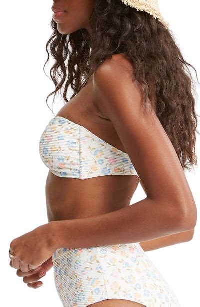 Billabong Ditsy Dreamin Floral Print Bandeau Bikini Top In Multi Modesens