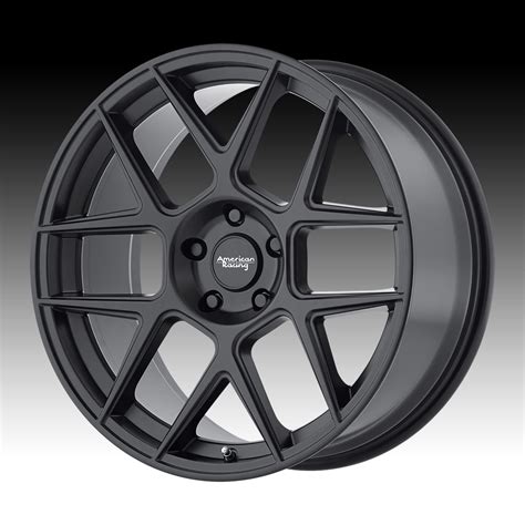 American Racing AR913 Apex Satin Black Custom Wheels Rims AR Perform